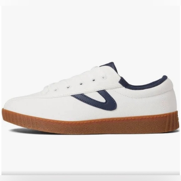 Tretorn Shoes - Tretorn Women's Nylite Canvas Original Sneakers Sz 7.5 White/Navy Anthropologie